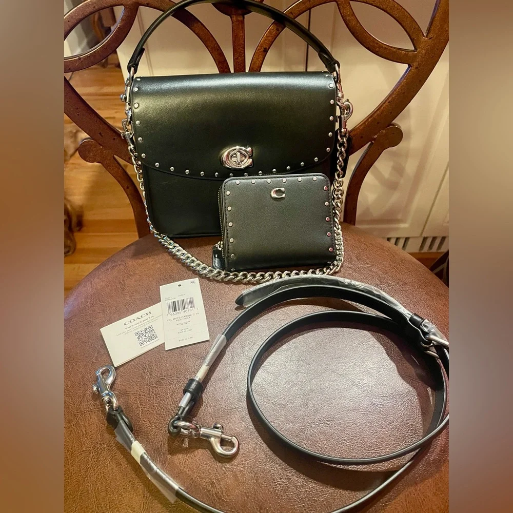 Coach Cassie 19 Shoulder Bag with Rivets - Picture 2 of 6